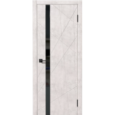 Дверь межкомнатная Дубрава Сибирь Бухта КОРАЛЛ Бетон светлый, стекло черное Дверь межкомнатная Дубрава Сибирь Бухта КОРАЛЛ Бетон светлый, стекло черное